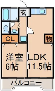 メゾン フルール【1階】の間取り