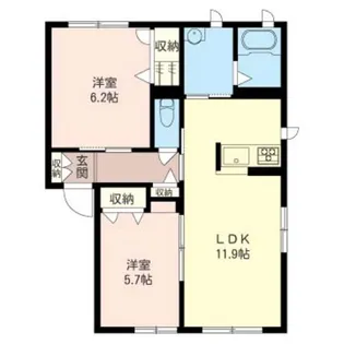 ベルドミール【1階】の間取り