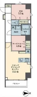 レーヴ半蔵門【3階】の間取り