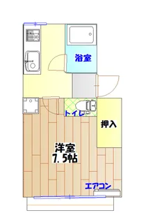 コーポ高山【1階】の間取り