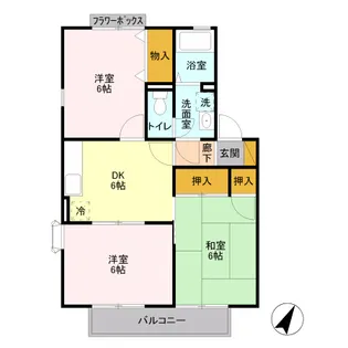 埼玉県川口市東川口6【アパート】の間取り