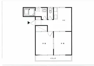メゾン川越A【1階】の間取り
