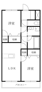 徳島県徳島市川内町鶴島【マンション】の間取り