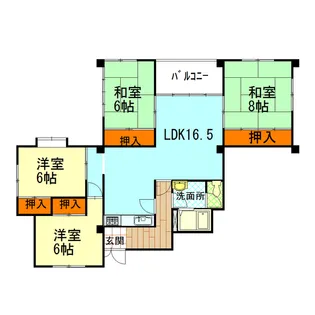 ロイヤルマンション藤【1階】の間取り