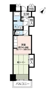 URキャナルタウンウェスト【4階】の間取り