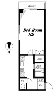 ホワイト・ゼン【2階】の間取り