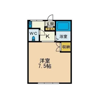 1Kの間取り画像