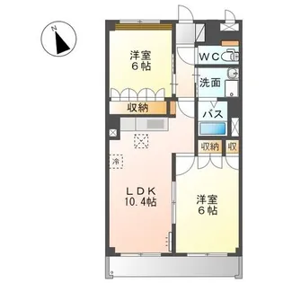 サンライズ・ガーデン【1階】の間取り