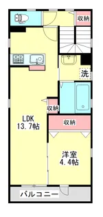 ヘリファルテ【2階】の間取り