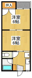 コーポドリーム【2階】の間取り