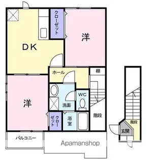 プレンティII【2階】の間取り
