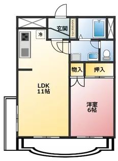 パレスヒルズ21【3階】の間取り