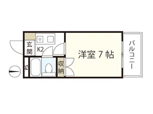 パレグレース仁保【2階】の間取り