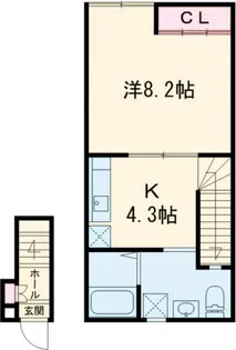 ラニモアナ高梨【2階】の間取り