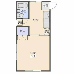 クリーンコーポ山王【1階】の間取り