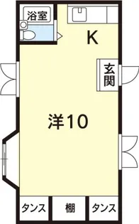 1Rの間取り画像