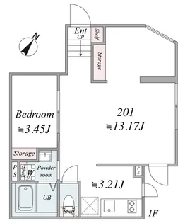 PREAS SHIBUYAHONMACHI【2階】の間取り