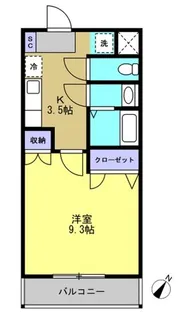 ヴィクトワール・サイダ【4階】の間取り