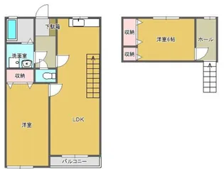 サンライズ上津II【2階】の間取り