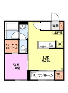 S&S 愛宕【2階】の間取り