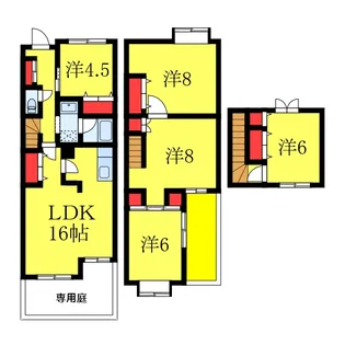 ドミールヤマノウチBの間取り