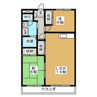 グリーンディヒルズ櫻井 C棟【3階】の間取り