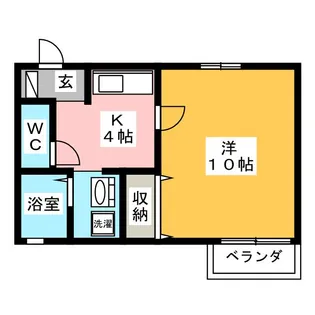 セジュールエントピアIIA棟【2階】の間取り