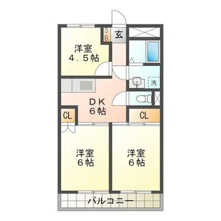 グリーンハイツI【2階】の間取り