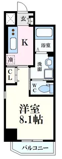 プラージュ広島駅前【8階】の間取り