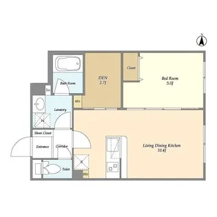 ウェルスクエアイズム下北沢WEST【3階】の間取り