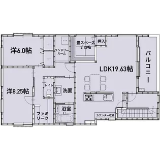 Honer wood上石町【3階】の間取り