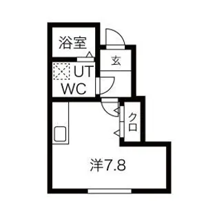 Le Meilleur(ル・メイユール)馬場町【1階】の間取り