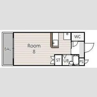 マンション白崎【6階】の間取り