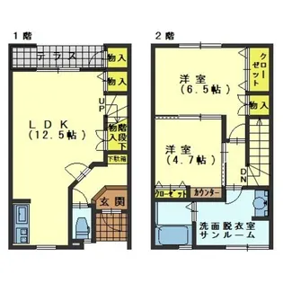 富山県富山市婦中町上田島【一戸建】の間取り