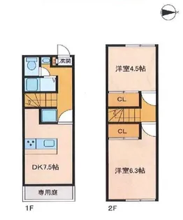 2DKの間取り画像