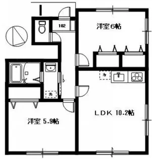 グレイス【1階】の間取り