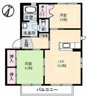 ハミングバード G棟【1階】の間取り