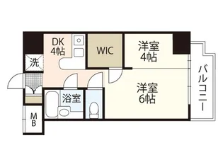 ラポール中島【9階】の間取り