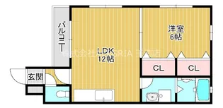 大阪府大阪市東成区中本5【アパート】の間取り