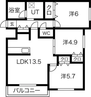 NEXT MIYANOSAWA【3階】の間取り