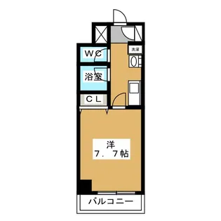 Belle Vivre新栄【6階】の間取り