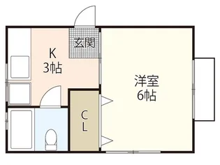コテージ山本【2階】の間取り