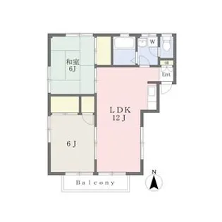 ハイツ石田【2階】の間取り