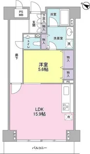東京都世田谷区三軒茶屋2【マンション】の間取り