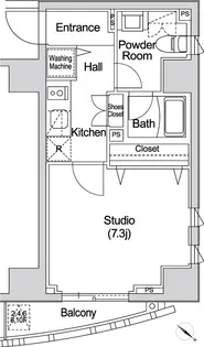 カーサスプレンディッド赤坂7丁目【10階】の間取り