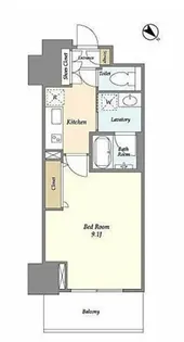 東京都新宿区西新宿3【マンション】の間取り