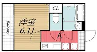 千葉県千葉市花見川区検見川町5【アパート】の間取り