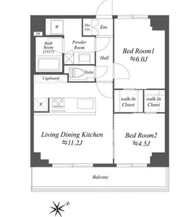 ブライズ白金台【7階】の間取り