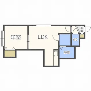 エクエス月寒【3階】の間取り
