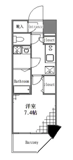 ジェークラウド墨田スカイフロント【4階】の間取り